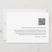 EVERLEIGH Minimalist Weduwfoto Hartelijk dank Kaart (Achterkant)