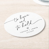 EVERLEIGH Minimalist Weduwronde Onderzetter (Gebogen)