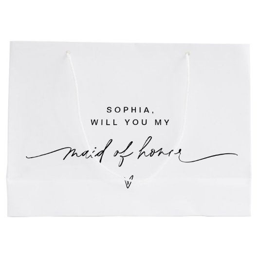 EVERLEIGH-minimalistisch gebaar van eervolle Gift  Groot Cadeauzakje (Achterkant)