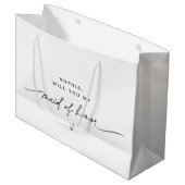 EVERLEIGH-minimalistisch gebaar van eervolle Gift  Groot Cadeauzakje (Voorkant Gekanteld)