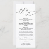 EVERLEIGH Minimalistisch huwelijksmenu 4x9 (Voorkant)