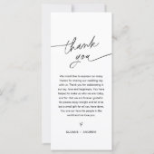 EVERLEIGH Minimalistisch huwelijksmenu 4x9 (Achterkant)