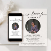 EVERLEIGH - Minimalistische aankondiging van begra