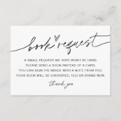 EVERLEIGH minimalistische Baby Book Request Insert Informatiekaartje (Voorkant)