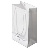 EVERLEIGH Minimalistische Bridesmaid Gift Bag Klein Cadeauzakje (Voorkant Gekanteld)
