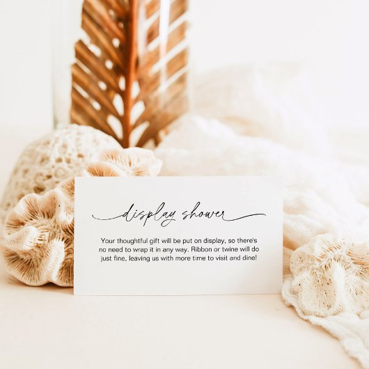 EVERLEIGH Minimalistische Display Douche Informatiekaartje