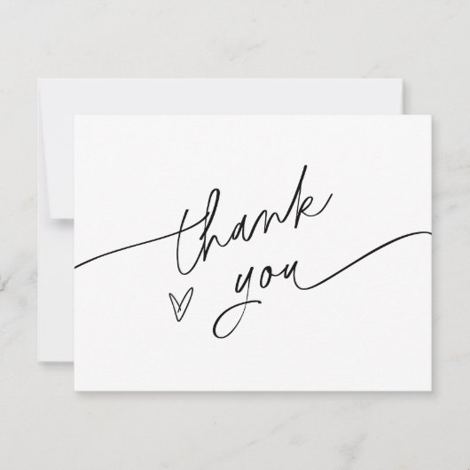 EVERLEIGH Modern Minimalist bedankpas Kaart (Voorkant)