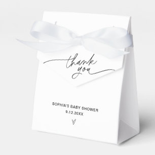 EVERLEIGH Modern Minimalistisch Baby shower Bedankdoosjes