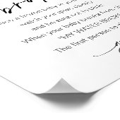 EVERLEIGH My Water Broke Baby shower Game Sign Poster (Hoek)