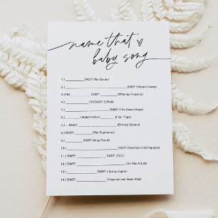 EVERLEIGH-naam die Baby Song Game-Kaart Kaart