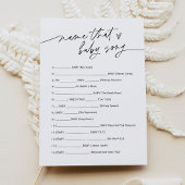 EVERLEIGH-naam die Baby Song Game-Kaart Kaart