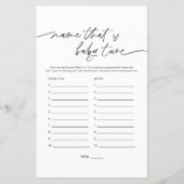 EVERLEIGH-naam die het Baby shower van de Tune van (Voorkant)