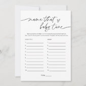 EVERLEIGH-naam die het Baby shower van de Tune van Kaart (Voorkant)