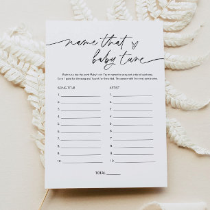 EVERLEIGH-naam die het Baby shower van de Tune van Kaart