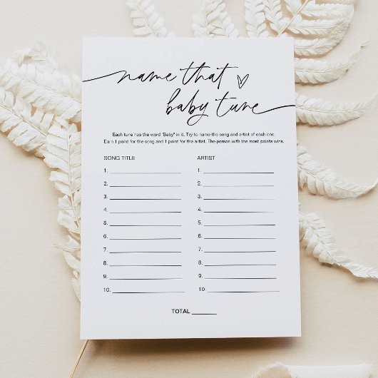 EVERLEIGH-naam die het Baby shower van de Tune van Kaart