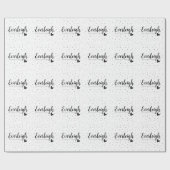 Everleigh Name Betekenis Birthday Modern Party Cadeaupapier (Vlak)