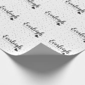 Everleigh Name Betekenis Birthday Modern Party Cadeaupapier (Hoek)