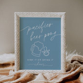 EVERLEIGH Pacifier Beer Pong Poster