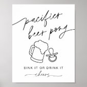 EVERLEIGH Pacifier Beer Pong Poster (Voorkant)