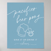 EVERLEIGH Pacifier Beer Pong Poster (Voorkant)