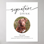 EVERLEIGH Pet Signature Drink Wedding Sign Poster (Voorkant)
