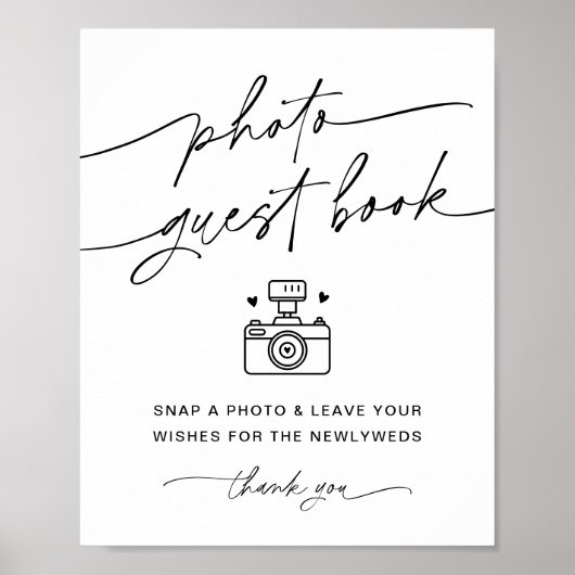 EVERLEIGH Photo Guest Book Sign Poster (Voorkant)