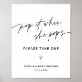 EVERLEIGH Pop het wanneer zij Pop ondertekent Poster (Voorkant)