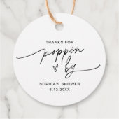 EVERLEIGH Popcorn Favor Bedankt voor het langskome Bedankjes Labels (Achterkant)