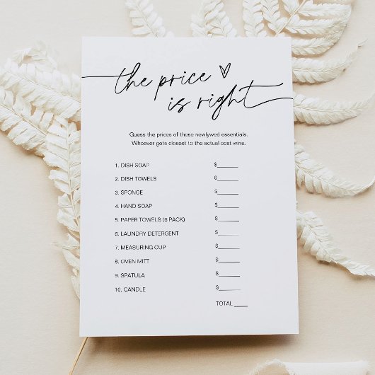 EVERLEIGH Raad de juiste prijs Vrijgezellenfeest s Kaart