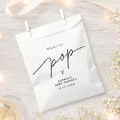 EVERLEIGH Ready to Pop Popcorn Baby shower Bedankzakje (Geknipt)