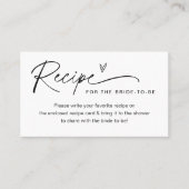 EVERLEIGH Recipe Insert Kaart Visitekaartje (Voorkant)