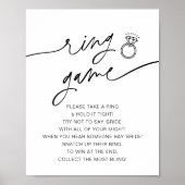 EVERLEIGH Ring Game Bruidsuitnodiging Spel Bord Poster (Voorkant)