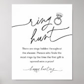 EVERLEIGH Ring Hunt Bruidsfeest spel Poster (Voorkant)