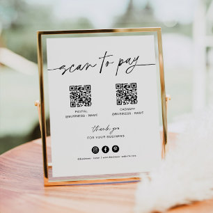 EVERLEIGH Scannen om mobiele afhandelingstekens te Poster