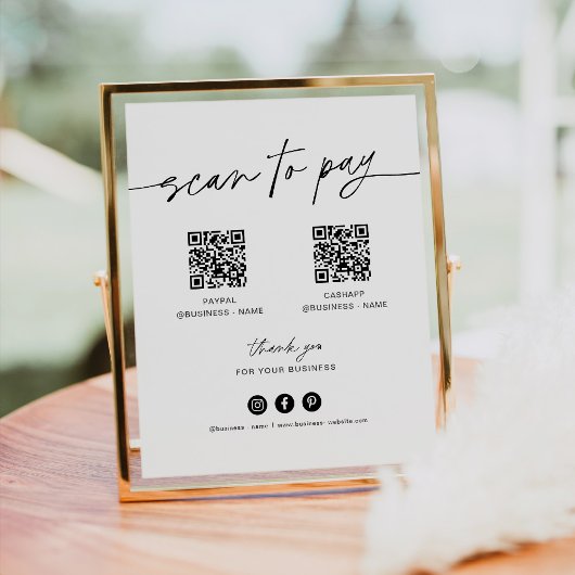 EVERLEIGH Scannen om mobiele afhandelingstekens te Poster