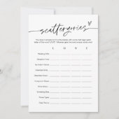 EVERLEIGH Scattergories Vrijgezellenfeest Game Kaa Kaart (Voorkant)