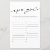 EVERLEIGH Schort Memory Vrijgezellenfeest Game (Voorkant)