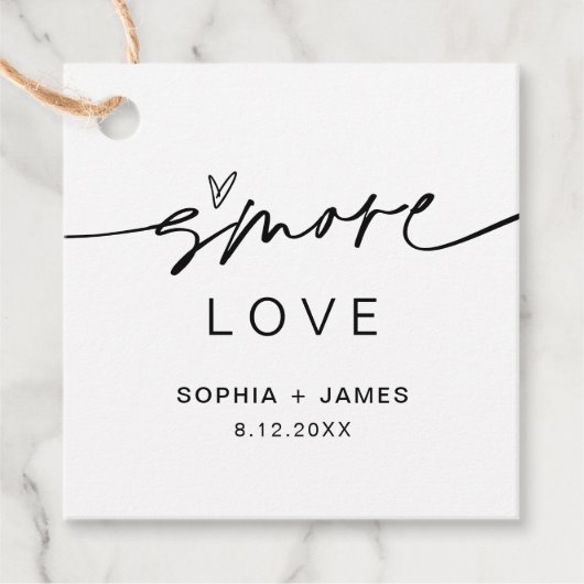 EVERLEIGH S'more Liefde Favor Label (Voorkant)