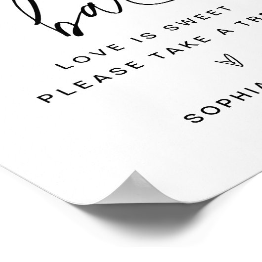 EVERLEIGH Snoep Bar Weddenschap Poster (Hoek)