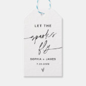 EVERLEIGH Sparkler verzendt weg, laat reserveonder Cadeaulabel (Voorkant)