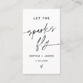 EVERLEIGH Sparkler verzendt weg, laat reserveonder Visitekaartje (Voorkant)