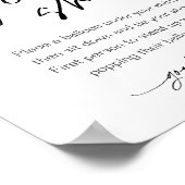 EVERLEIGH Stropdas Uw Schoen Baby shower Spel Poster (Hoek)