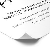 EVERLEIGH Time Capsule Baby shower Sign. Poster (Hoek)