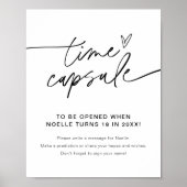 EVERLEIGH Time Capsule Baby shower Sign. Poster (Voorkant)