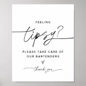 EVERLEIGH Tipsy Bar, Tip Bartender Poster (Voorkant)