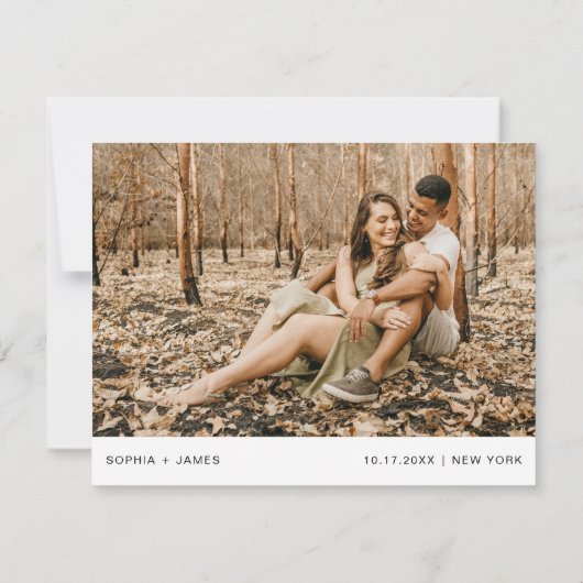 EVERLEIGH Trouwfoto RSVP QR Code Briefkaart (Achterkant)