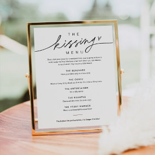 EVERLEIGH Trouwkusmenu bord Poster