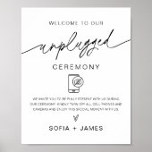 EVERLEIGH Unplugged Ceremony Weddenschap Poster (Voorkant)