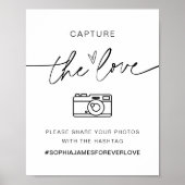 EVERLEIGH vangt het hashtag Love Wedding Hashtag Poster (Voorkant)