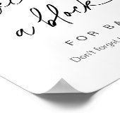 EVERLEIGH Versier een Block Baby shower Game Sign Poster (Hoek)